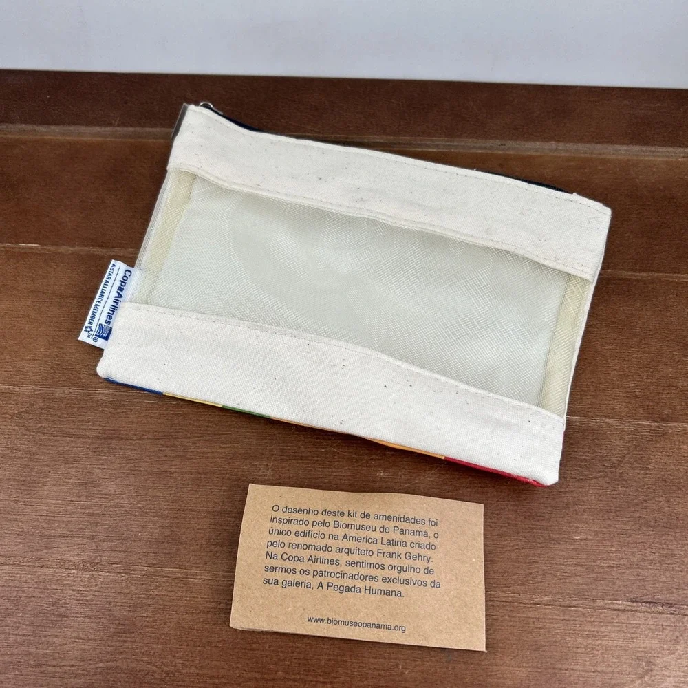 Copa Airlines Bio Museo Panama Toiletry Amenity‎ First Class Bag